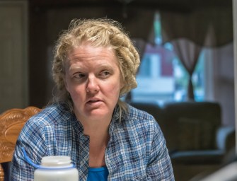 Erin Bartling at a migrant home in Waverly, Missouri, on June 21, 2016. 